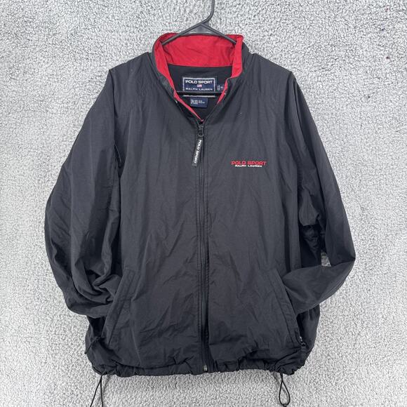 Ralph Lauren Other - Vintage 90s Polo Sport Ralph Lauren Black Windbreaker Jacket Mens Sz XL
